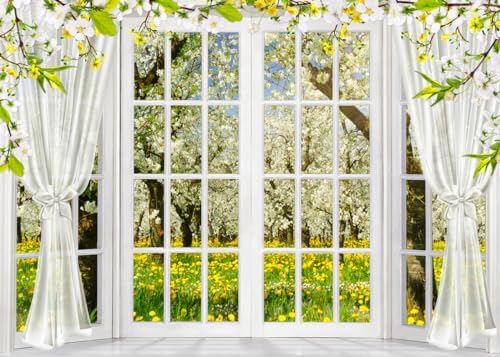 Amazon.com : Alltten 7x5FT Spring Backdrop Floral Backdrops Garden ...