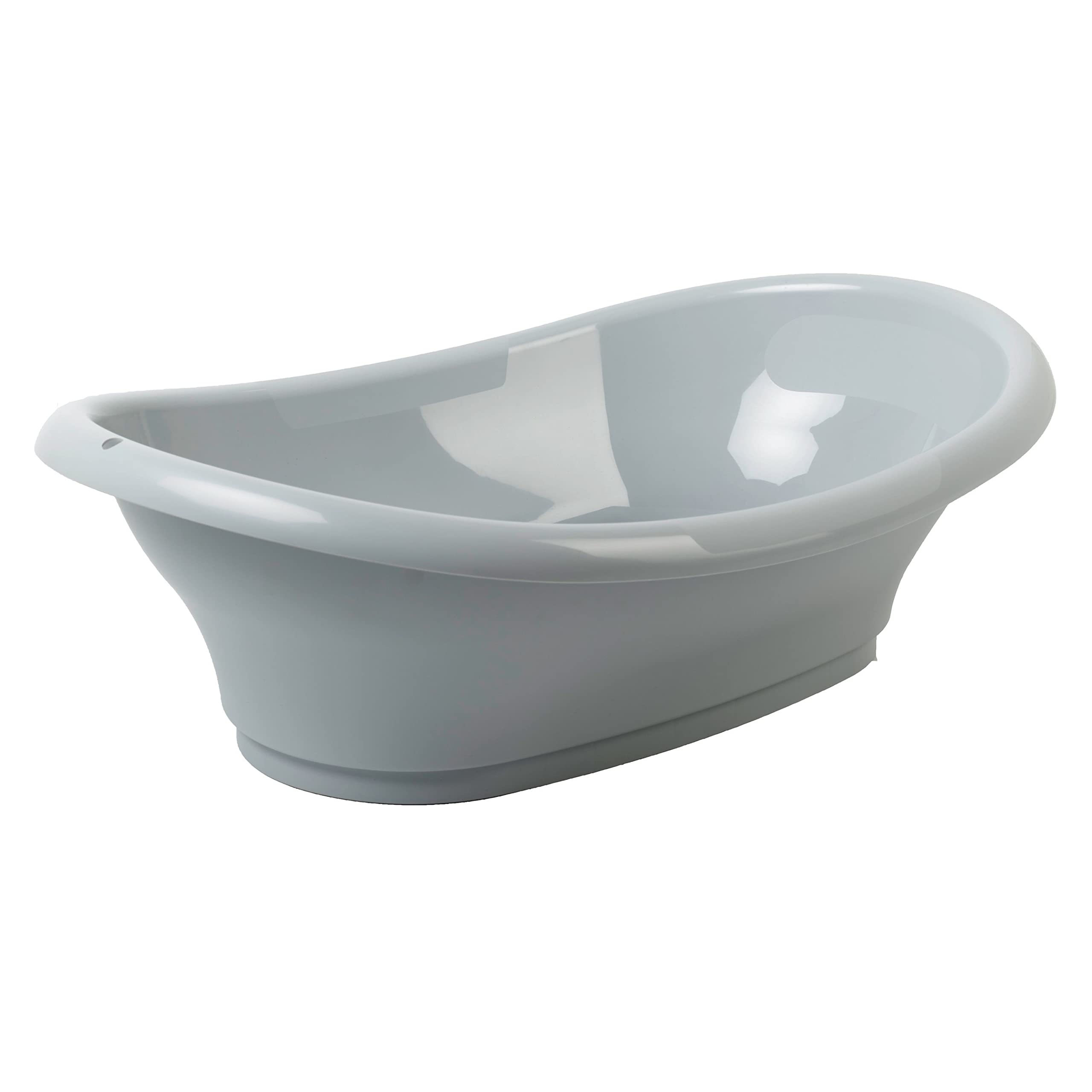 THERMOBABY - Vasco Bathtub - Baby Bath - Practical - Innovative - from Birth to 10 Months - Charming Grey - Made in France