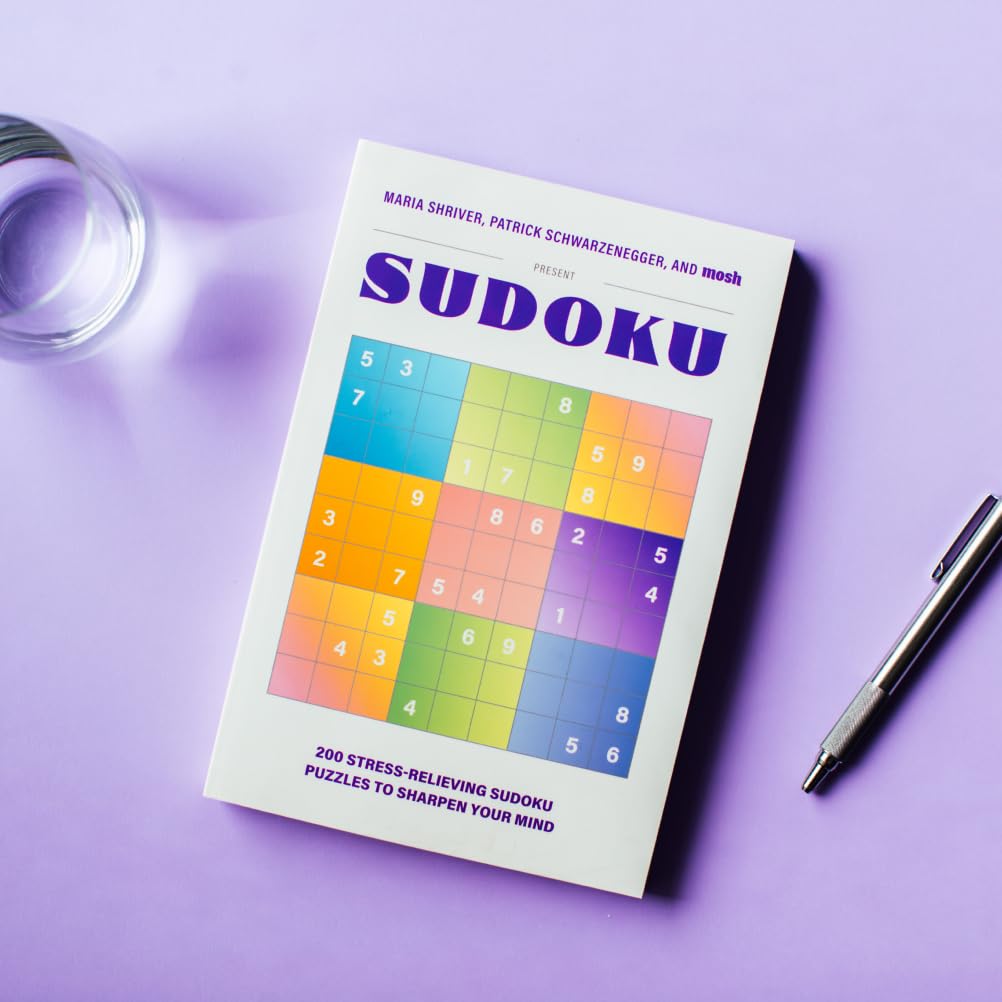 200 Stress-Relieving Sudoku Puzzles to Sharpen Your Mind: Presented by Maria Shriver, Patrick Schwarzenegger, and MOSH (Puzzle Books for Brain Health)