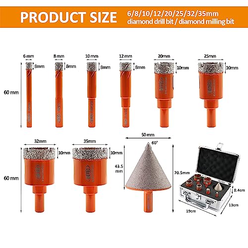 BGTEC Diamond Core Drill Bits Set - Image 2