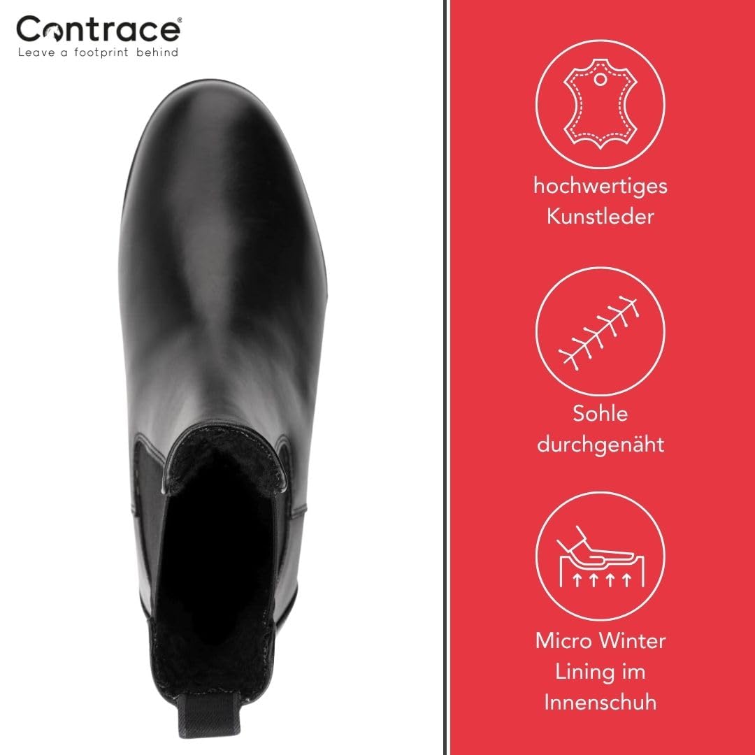 Vegane Reitstiefeletten Jodhpur Winter – Schwarz – Gr. 29-46