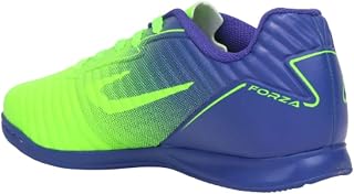 Chuteira Futsal Infantil Topper Forza II Azul e Verde Neon