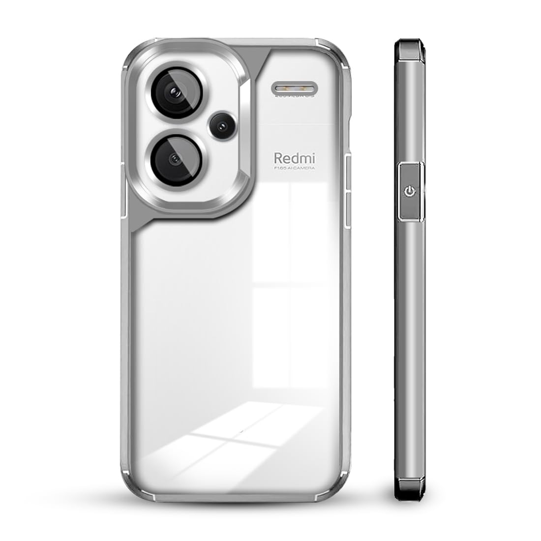 KARWAN®️Designed for Redmi Note 13 Pro Plus Case Cover | Hard Plastic Back Cover Compatible with Redmi Note 13 Pro Plus (TPU+Polycarbonate ||Electroplated Chrome| Silver (B0D9LP3T79) Amazon Price History, Amazon Price Tracker