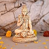 CraftVatika Shiva Statue Hindu God Idol Statue Hindu God Mahadev Murti Figurine (Size: 6 Inches)
