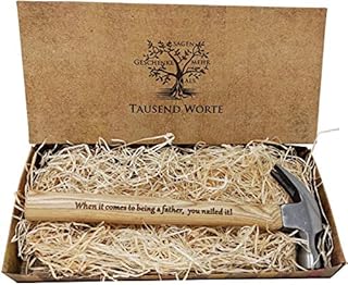 Really Special Present for Dads- Engraved Hammer:"Thank You for Helping me Build My Life." and"When it Comes to Being a Father, You Nailed it!"