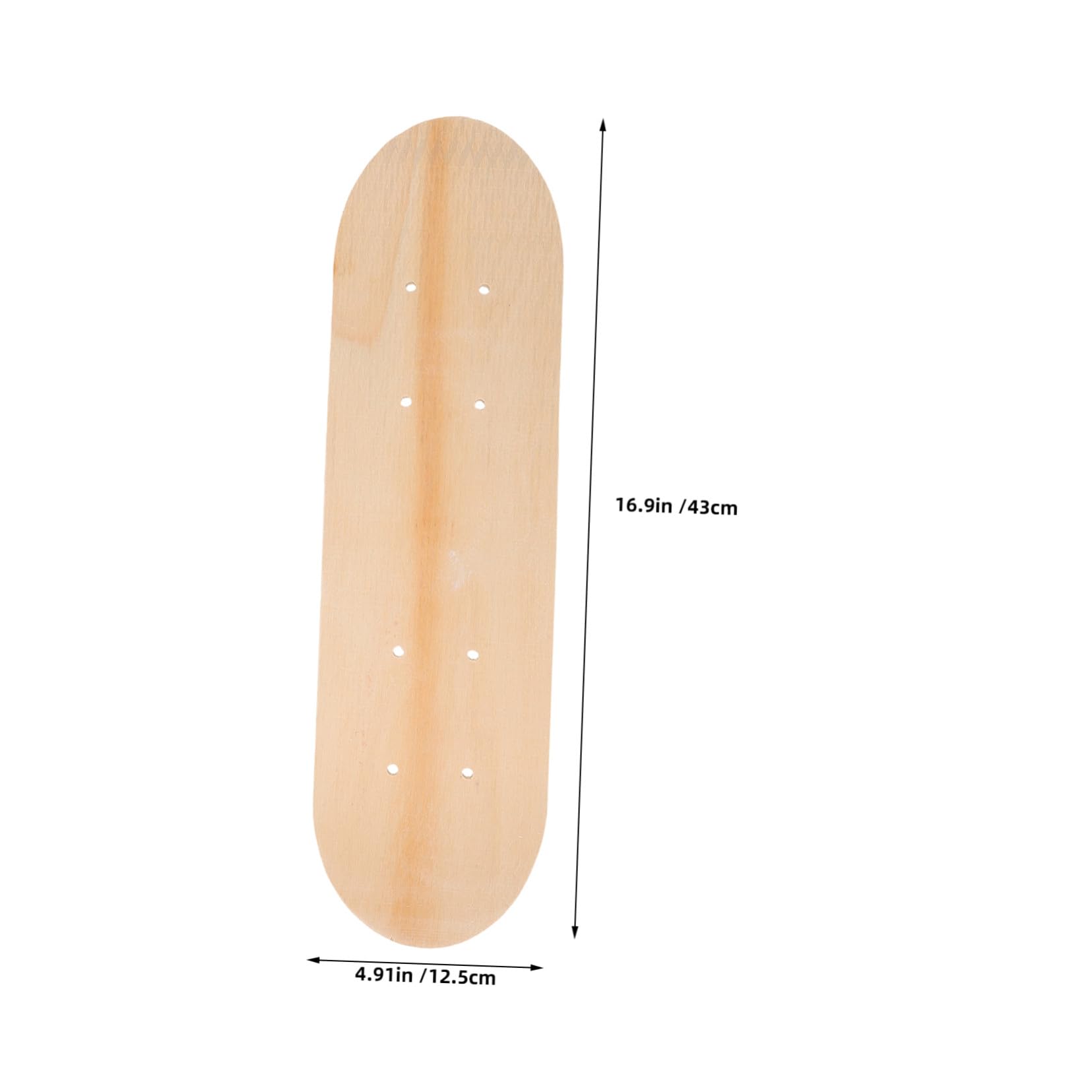 ifundom Planche de Skateboard Vierge en Bois 7 Couches, Lot de 3 Pièces, Surface Lisse à Peindre, Sécurité Renforcée, Facile à Nettoyer pour Garçon et Filles et Décoration Intérieure