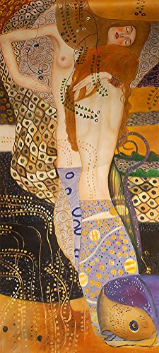 CMB_Italy STAMPA SU TELA - CANVAS - KLIMT - BISCE D ACQUA - 50x70CM - SENZA TELAIO