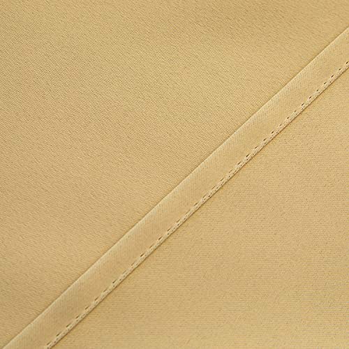 S Dollct Sand Color Blackout Curtain Valances,Thermal Insulated Short Waterproof Curtain Panel, Small Half Window Valances For Kitchen (42 X 15 Inches,1 Piece,Beige) #TOP5