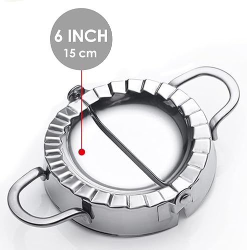Miniatura 6 de KAYCROWN Molde para ravioles de acero inoxidable para empanadas, molde para hacer albóndigas Pierogi, cortador de masa de pastelería, accesorios de