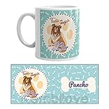 Kembilove Taza de Café de Perro Personalizada de Lasie – Taza de Desayuno Razas de Perro – Taza de Café y Té Mascota – Taza de Cerámica Impresa de Lasie