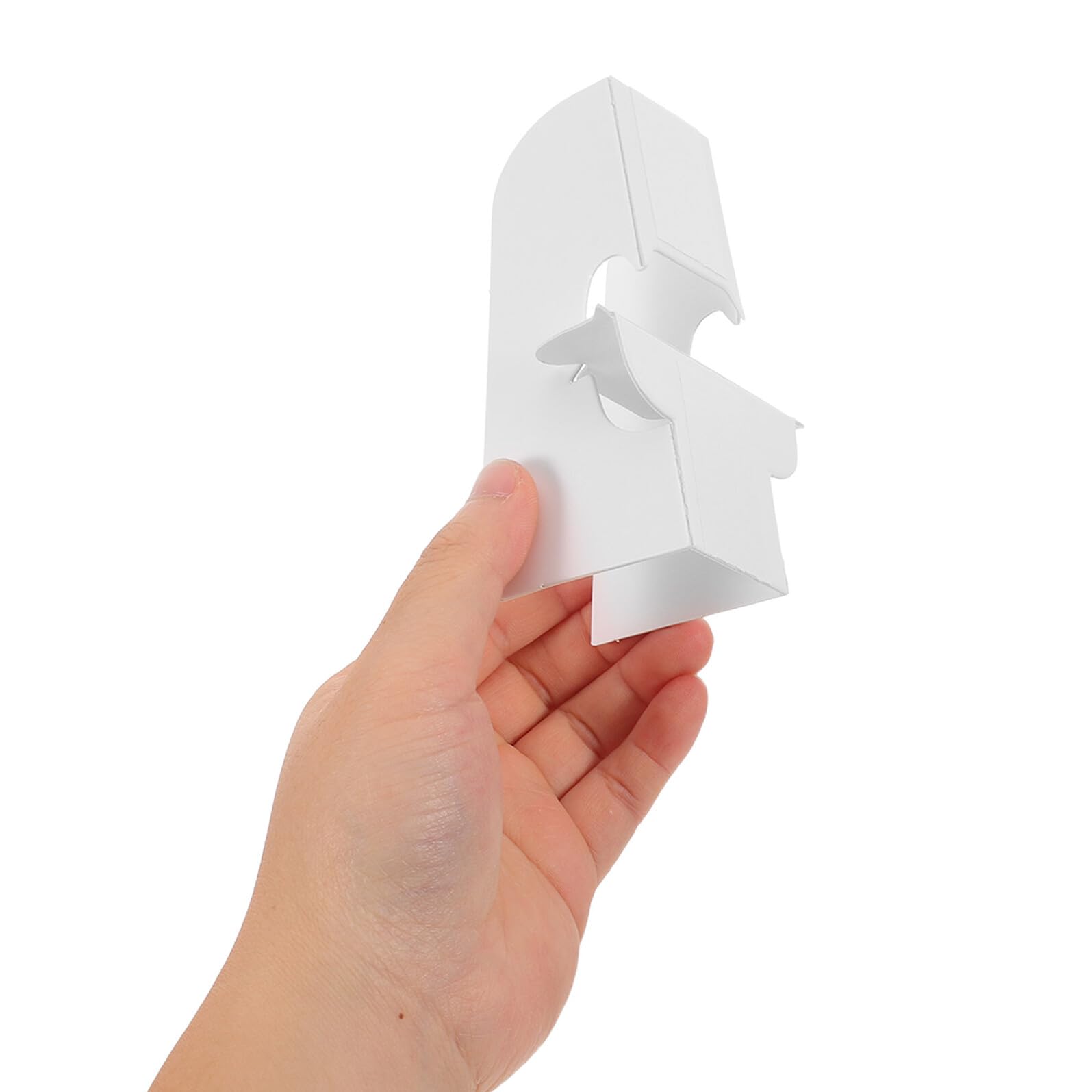 Toyvian Chevalet Photo en Carton Blanc 12 CM Lot de 100 Pièces Support Présentoir Stable pour Cadres et Panneaux Présentoir en Carton Léger Exposition et Bureau