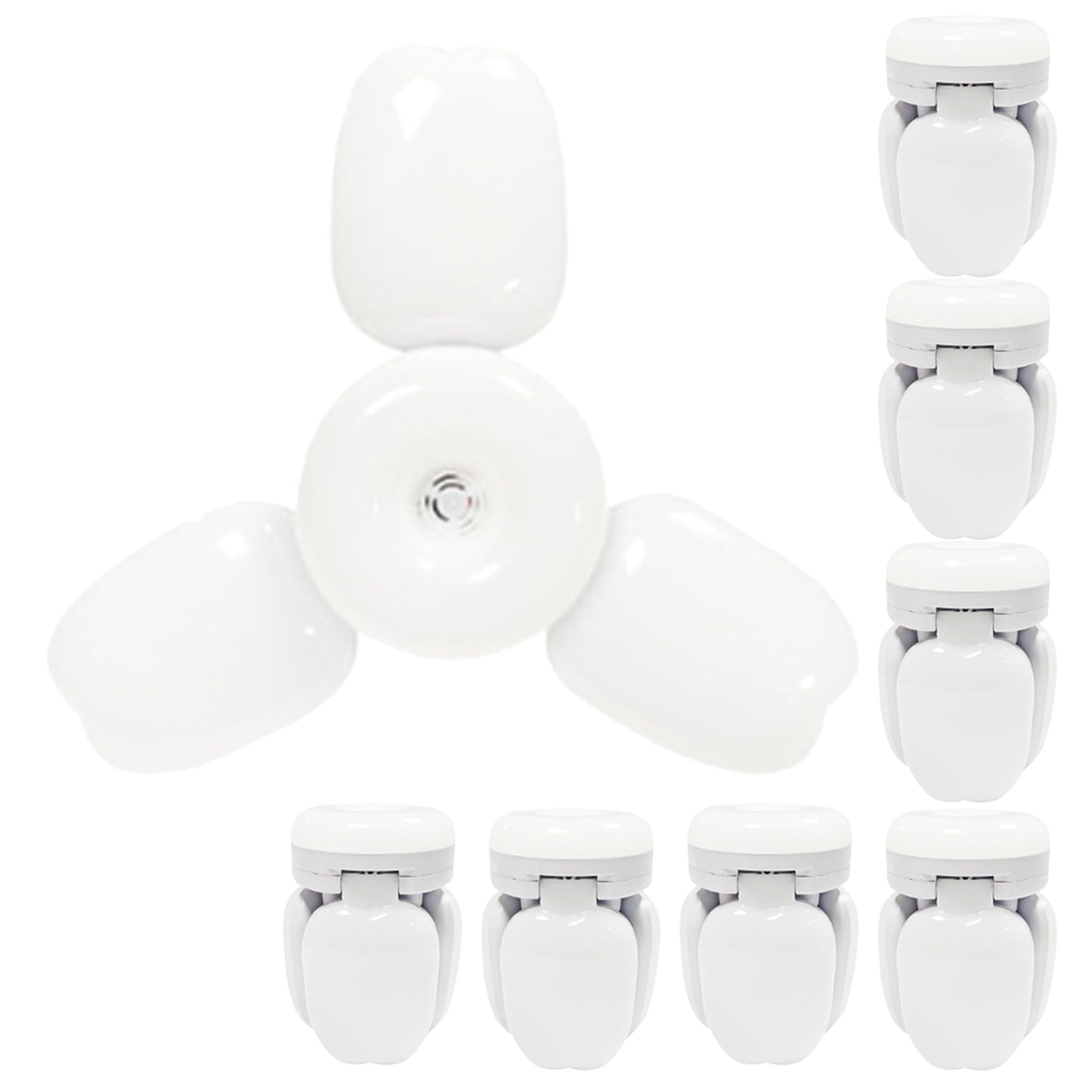 TTiiLoe 30W Garage Light with 3+1 Deformable Panels, 6000K Ultra Bright LED Ceiling Light Fixture, E26/E27 Screw-in Shop Lighting for Basement Attic Workshop Barn Warehouse, 8 Pack