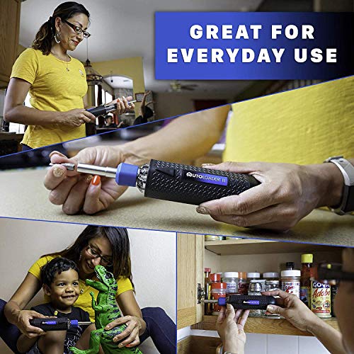 Screwdriver Multi Tool Magnetic | Multi-Bit Auto Loading Barrel Patented | Ergonomic Anti-Roll Handle With Rotating Collar | Industrial High-Grade Bit Set Bonus | Award Winning Design