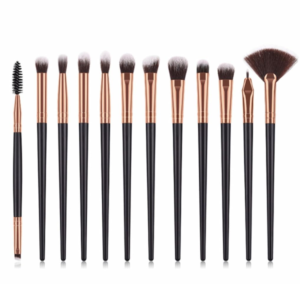 12 pennelli for ombretto, for trucco, set di for tintura for sopracciglia, strumenti for il degli occhi