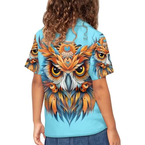 PinUp Angel Kids Tropical Shirts Button Down Holiday Casual Hawaiian Short Sleeve Casual Beach Shirts4
