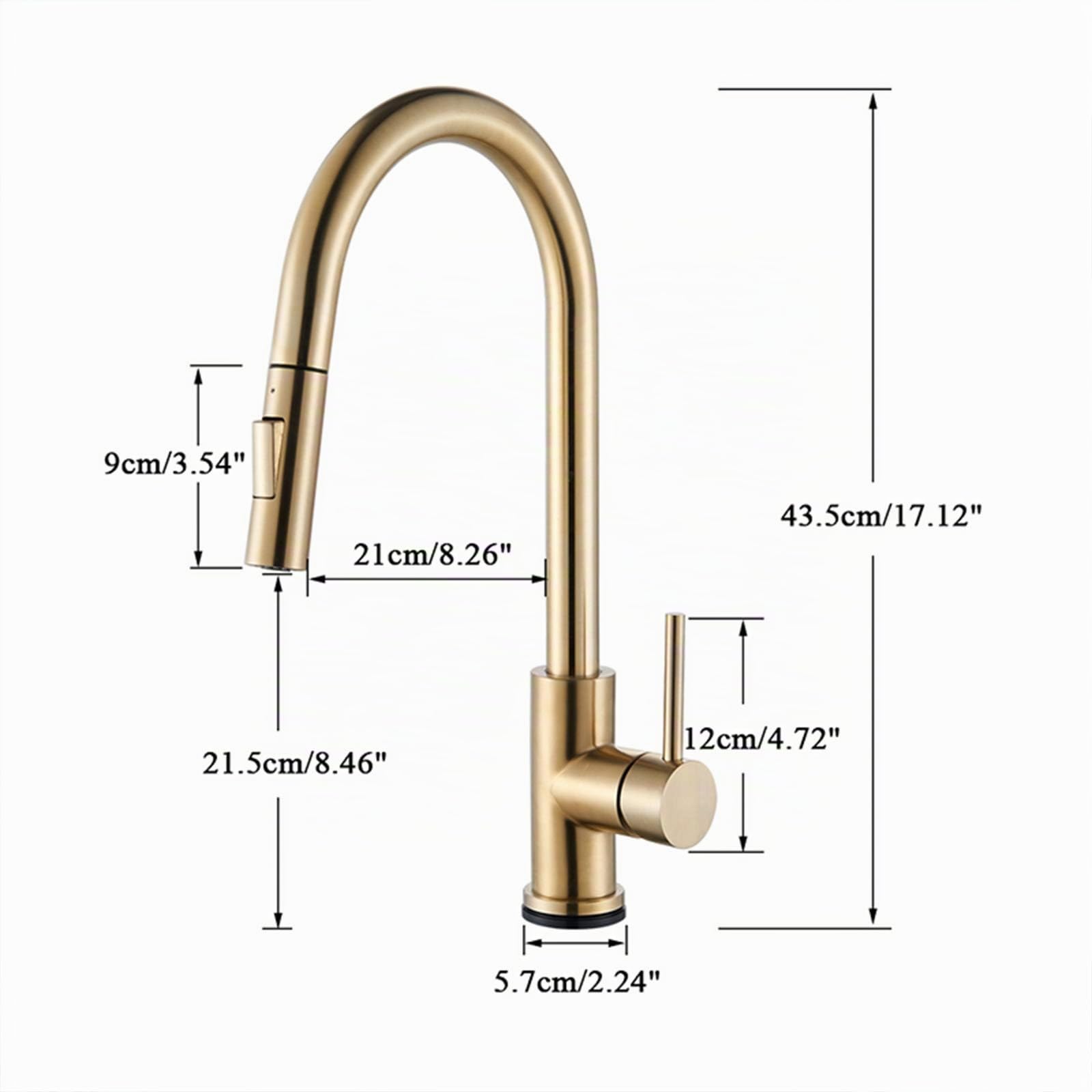 Gx Grifo De Cocina Con Sensor Táctil, Inducción Grifo De Fregadero Giratorio a 360°, Con Ducha Extraíble - 2 Modos De Rociador, Latón Monomando Mezclador De Fregadero, Para Agua Caliente Y Fría, Negro