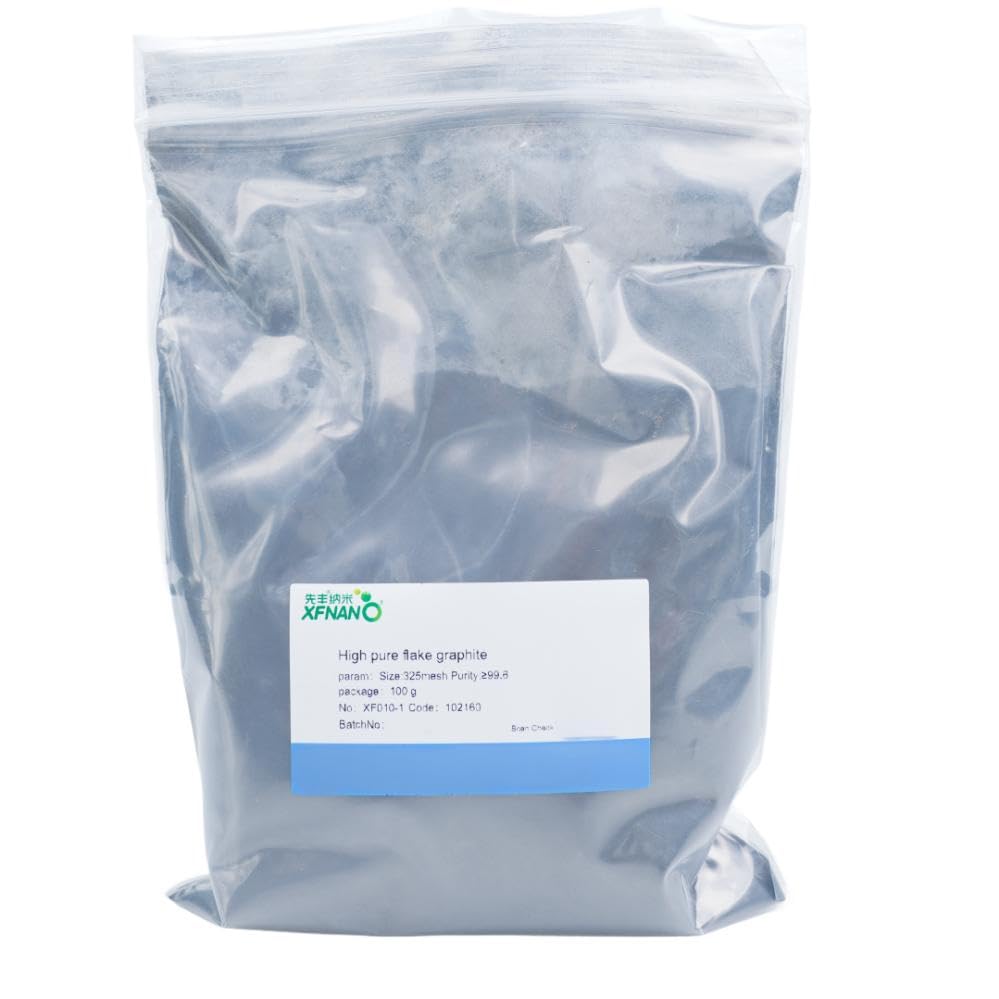 Research Grade Ultrapure Flake Graphite Powder 325 Mesh High Pure Flake Graphite(100gram, Mesh: 325)