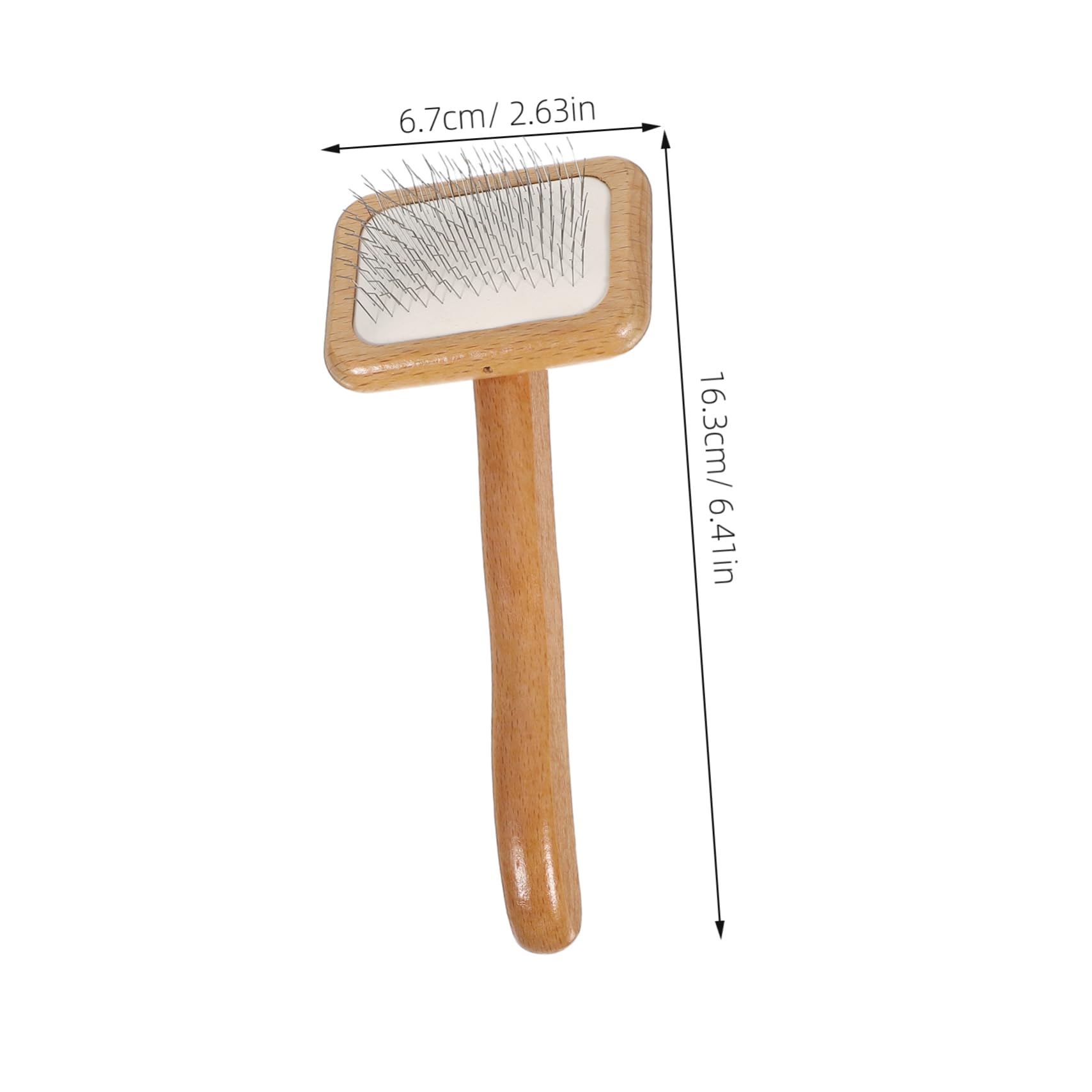 SUPVOX Hair Removal Comb for Dogs Pet Hair Deshedding Brush Self-cleaning Slicker Brush