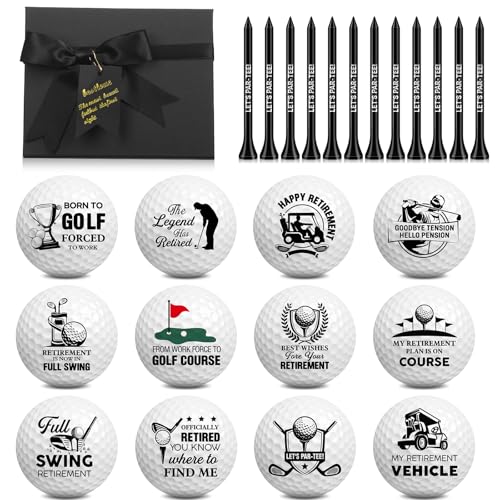 Arrowbash 12 Pack Retirement Gifts for Men, White, Variety Style
