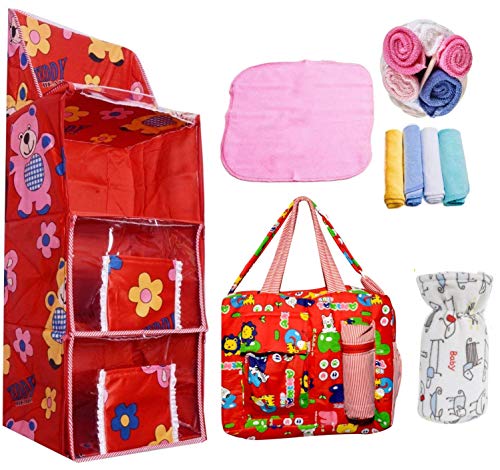 Image of New Born Baby Gift Set for 0-6 Month Baby (Clothes, Feeding, Bag and Toys) (9 Piece Set (Premium))