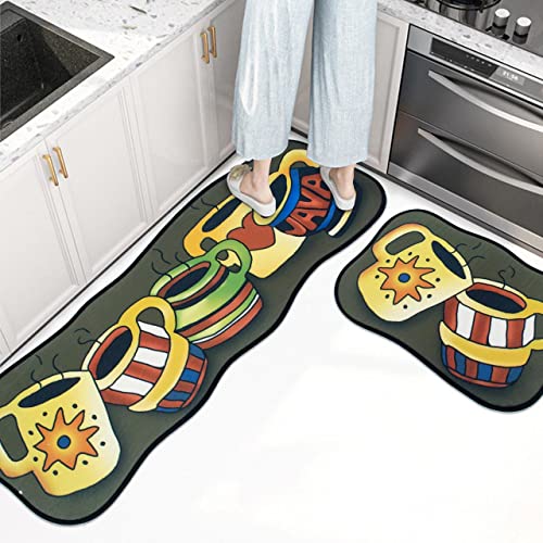 Image of HomeCloud Rubber 6mm Fruit Printed Thick Anti Slip, Washable, Big Size, Printed, Designer Folding Kitchen Mat for Floor Home Bedroom -, Standard Size (40 x 120 cm 40 x 60 cm)