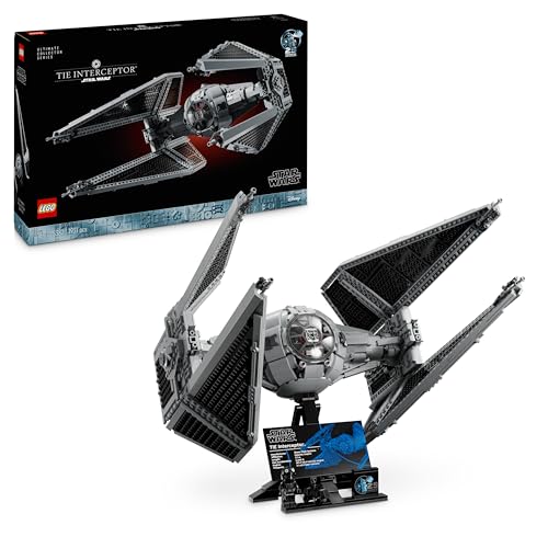 LEGO Star Wars L’Intercepteur TIE - Set de Construction pour Adultes de la Collection Ultimate Collector Series S - Réplique de Chasseur en Briques à...