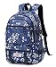 Geek-M Schulrucksack Mädchen Teenager Rucksack Schule Jungen Schulranzen Maedchen Schultasche Damen School Bags for Girls Backpack Daypacks (Blau C1)