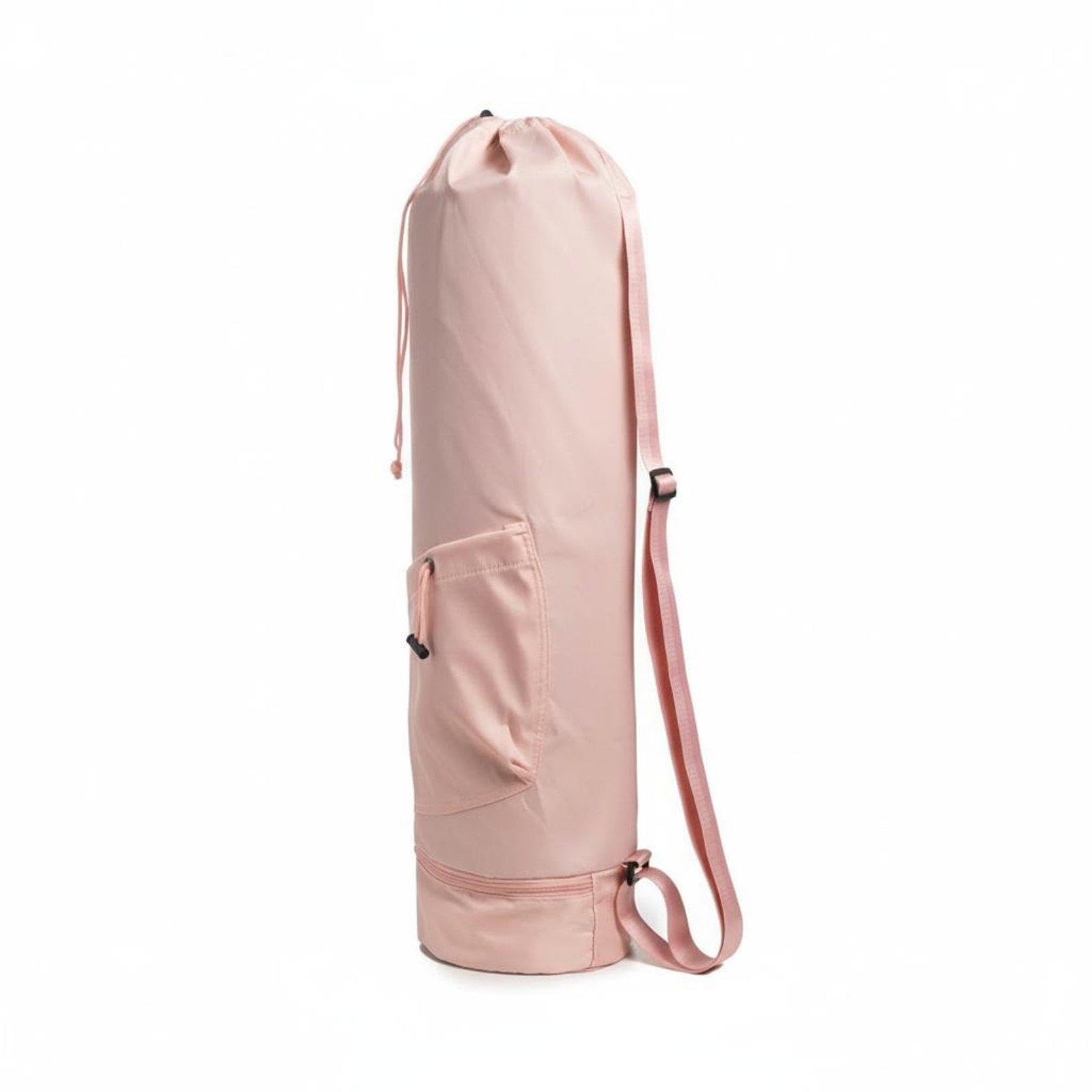 Exercise mat Carrying Bag Multiple Pockets Exercise Mat Storage Bag Large Capacity Sports Accessory for Yogis, Pilates Enthusiasts, Gym, Travel Pink-image-11