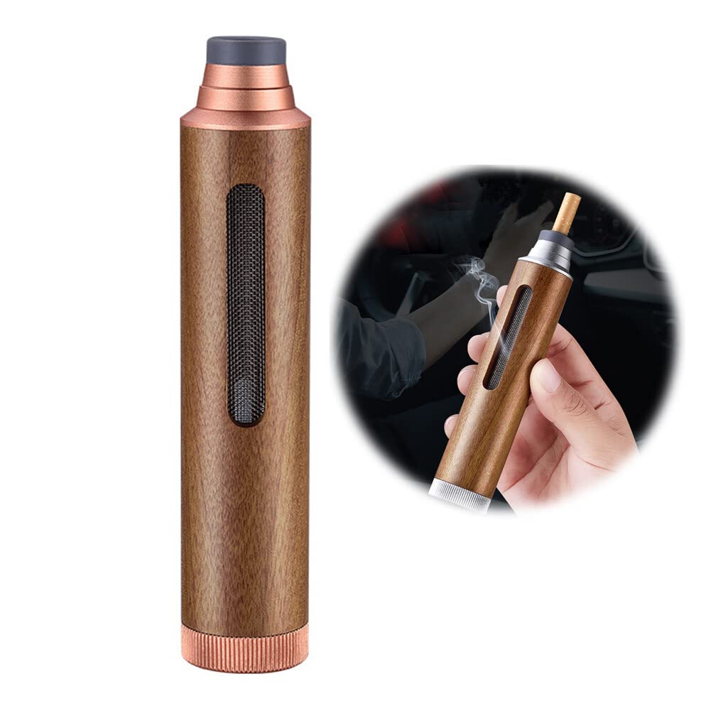 Amazon.com: ihreesy Handheld Ashtray,Portable Metal Cigarette Ash Tube  Windproof Smokeless Ashtray Fireproof Cigarettes Ash Holder Detachable Cigarette  Ashtray for Indoor Outdoor Smoking,Rose Gold : Automotive