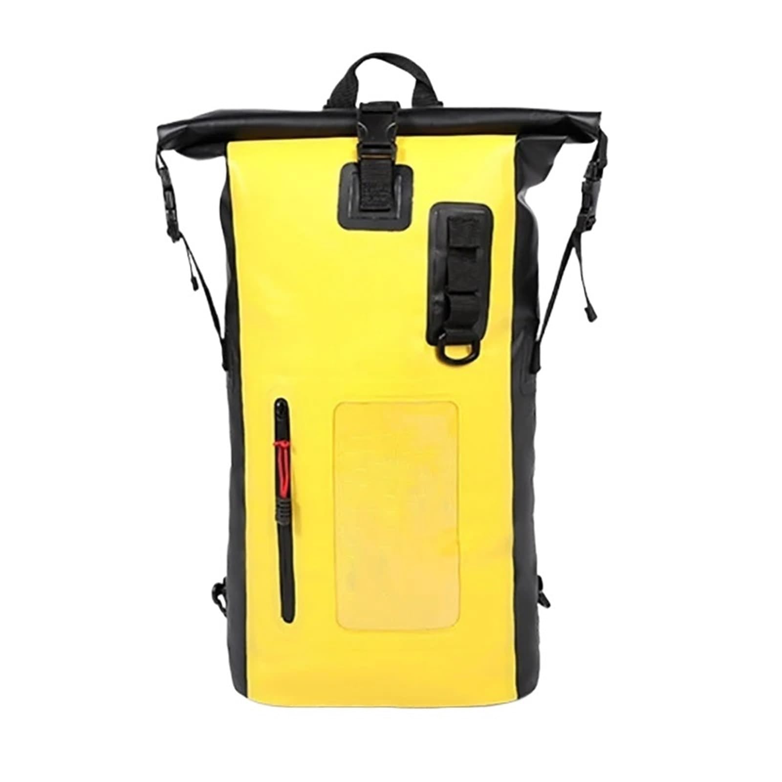 Sacca Impermeabile Zaino da nuoto da 25L e 30L, in PVC asciutto, impermeabile, con secchiello, grande, for trekking fluviale, rafting, viaggi all'aperto, borsa a mano(30L Yellow)