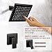 POP SANITARYWARE Oil Rubbed Bronze Shower Faucet Set, Bathroom Rainfall Shower System with 8‘’ Stainless Steel Metal Shower Head, Single Function Shower Trim Kit with Rough-in Valve