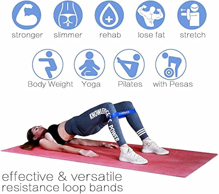 INMAKER Resistance Bands for Women, Leg Bands for Working Out, 5 Graduated Strengths for Butt and Legs