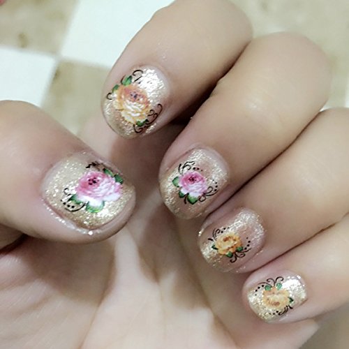 AIUIN 48 Nail Wraps - Adesivi per nail art, ultra