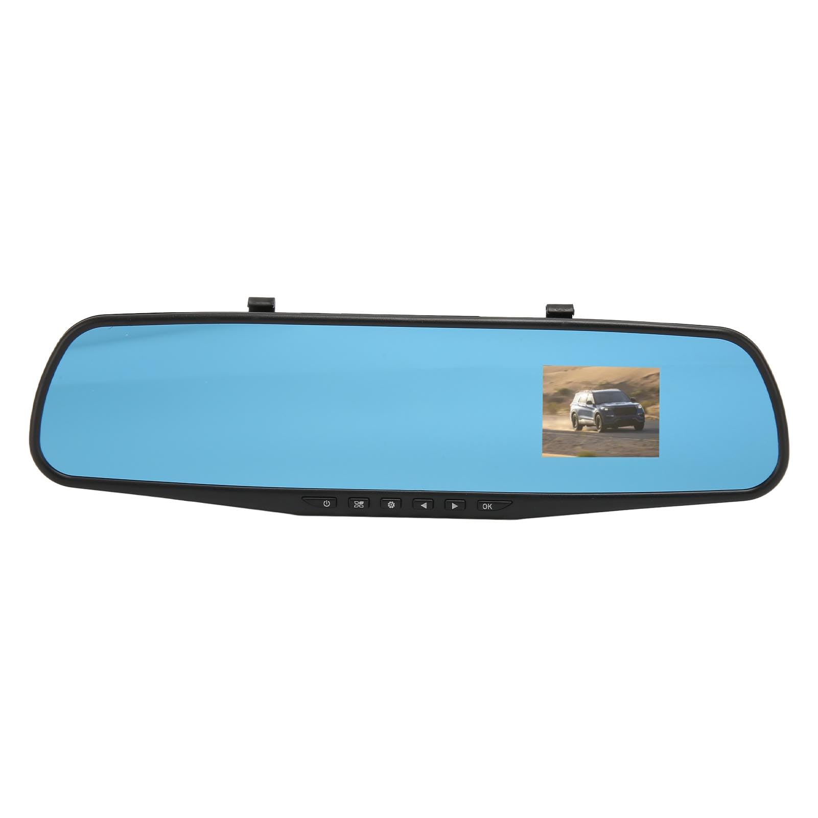 Espejo Retrovisor con Cámara Frontal y Sensor G Grabadora de Conducción de Vehículos Full HD 1080P de 2,4 Pulgadas para Coche Camión, Accesorios Profesionales