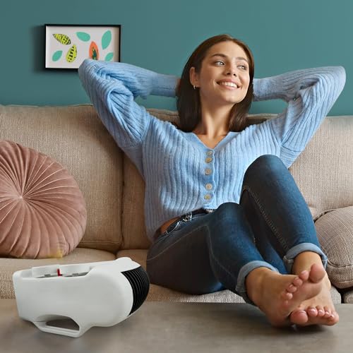 Fan Heater, 2 Heat Setting Adjustable Thermostat Portable and Compact Heater can use Upright or Flat Ideal For Small Rooms -Heater 2000W/2KW Fan Heater, 2 Heat Setting Adjustable Thermostat Portable and Compact Heater can use Upright or Flat Ideal For Small Rooms -Heater 2000W/2KW