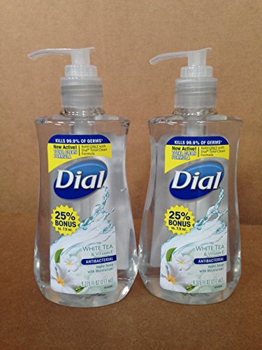 Dial Liquid Hand Soap 9.375 Fl Oz (White Tea & Vitamin E, 2)