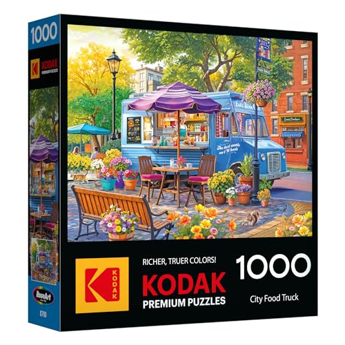 RoseArt Kodak Premium City Food Truck 1000 Piece Jigsaw Puzzle - image 1