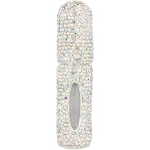 Bling Diamond Travel Perfume Bottle Refillable, 5ml Portable Perfume Atomizer Refillable Mini Size Bottle Atomizer Sprayer,Perfect for Pockets AB Color