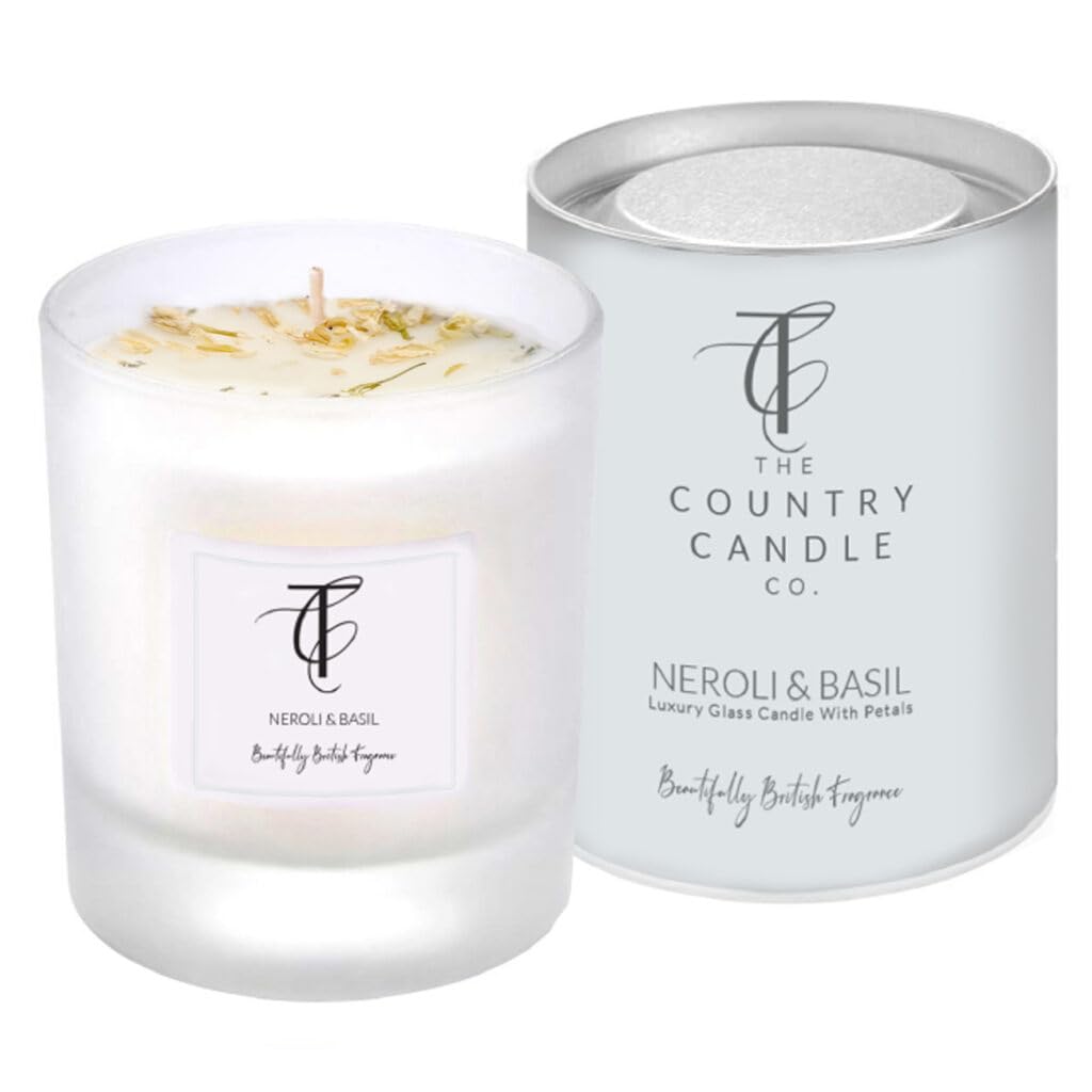 The Country Candle Co. Pastels Range Glass Candle - Neroli & Basil