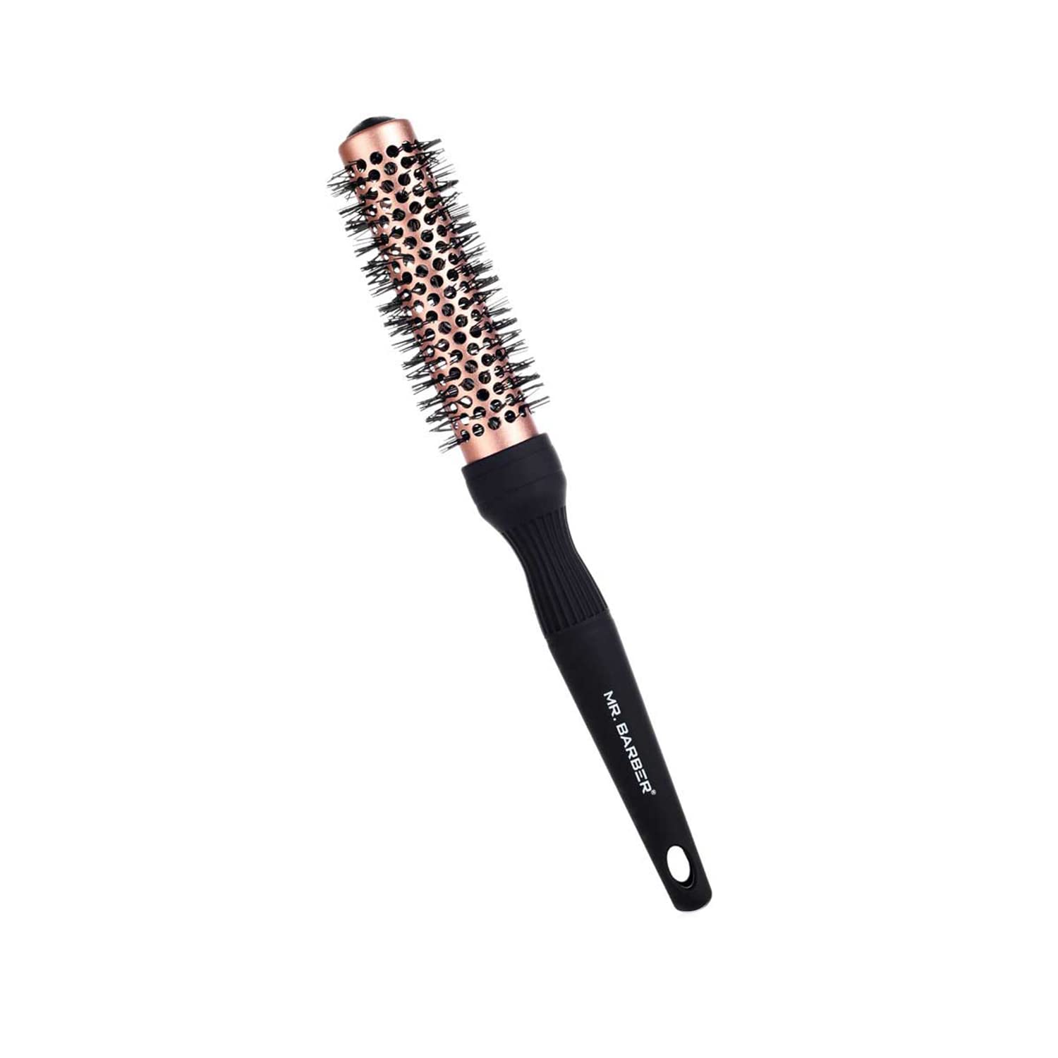 Mr. Barber Copper Ceramic Barrel Hair Brush - 25 mm, Round Thermal Brush - Black & Copper/Blow Dry Brush-image-31