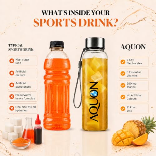 Image of AQUON Electrolyte Hydration Drink Mix, Tropical Punch, 24 Sachets