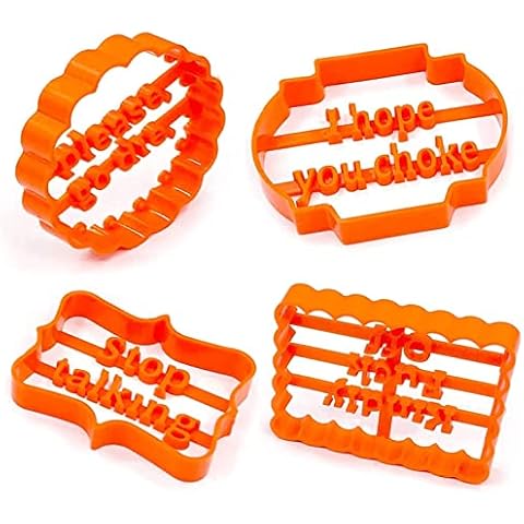 i-QiQi Halloween Rude Sayings Cookie Cutters Cover
