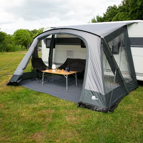 your GEAR Vorzelt Positano 330 - Wohnwagenvorzelt mit 4 Fenstern und großer Tür. UV 50+ Caravan Zelt mit Alu Gestänge your GEAR Vorzelt Positano 330 - Wohnwagenvorzelt mit 4 Fenstern und großer Tür. UV 50+ Caravan Zelt mit Alu Gestänge