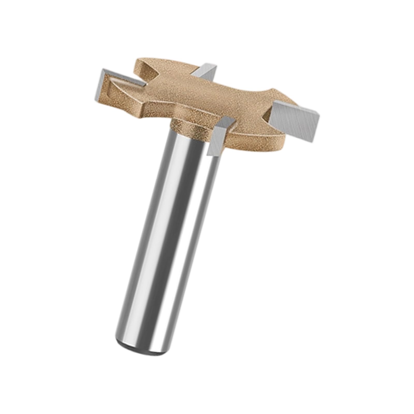 Newft 8X6 8Mm Steel T Type Grooving Cutter 4 Flute High Accuracy For Engraving And Joineries Work Multiple Flute Woodworking Tool