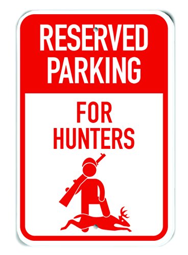 Panneau de signalisation parking pour chasseurs 30x45cm