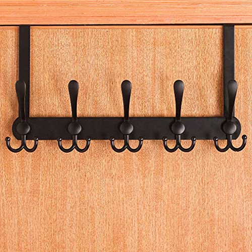 Encozy ENCOZY14 Over The Door Hooks,Coat Rack For Hanging Clothes Hat Towel (Heavy Duty Black 1Pcs) … thumb #5