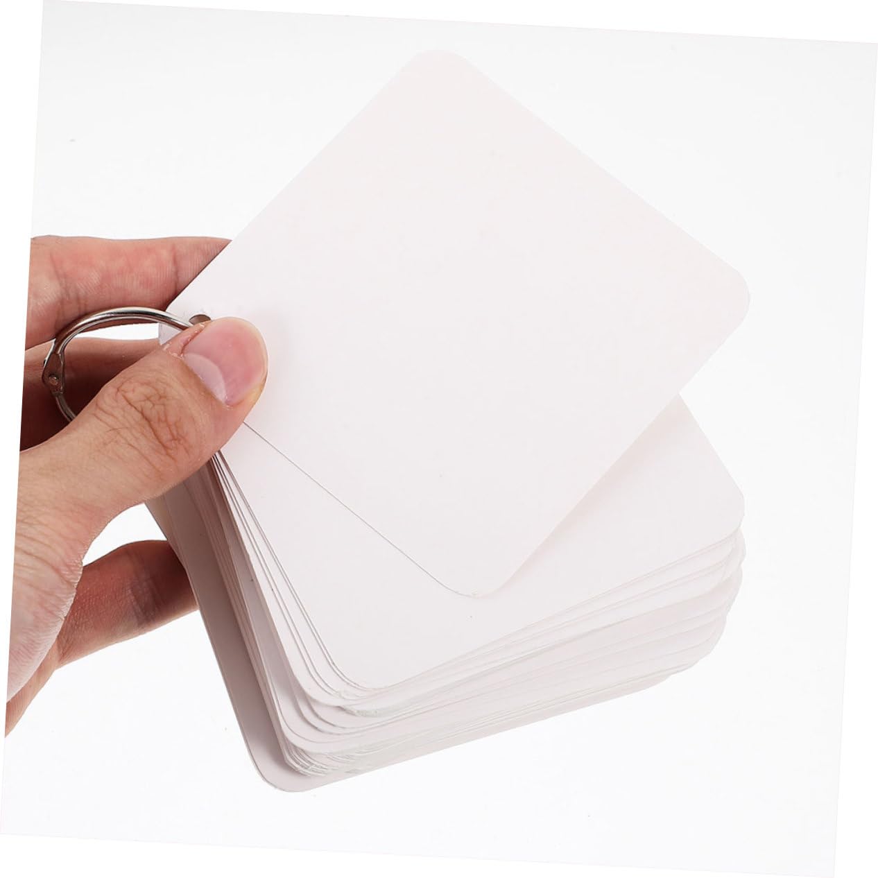 Leere Karteikarten 300 Blatt Papier mit 6 Ringen für Büro und Lernen