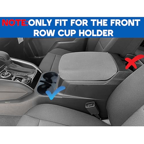 Cup Holder for 2023 2024 2025 2026 Chevrolet Colorado GMC Canyon Accessories Front Center Console Cup Holder Inset Silicone Drink Holder Organizer Protector Mats Pad Interior for Chevy Colorado by SENSHINE - Image 2