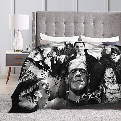 Mioolkt Frankenstein Blanket Throw Blankets Ultra Soft Flannel Lightweight Throws For Couch, Bed cover