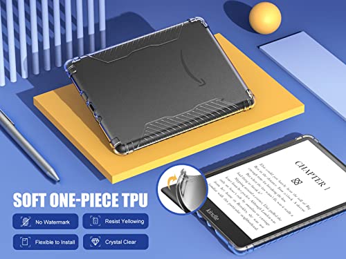 Moko Case For 6.8" Kindle Paperwhite (11Th Generation-2021) And Kindle Paperwhite Signature Edition, Ultra Clear Soft Flexible Transparent Tpu Skin Bumper Back Cover Shell, Clear #TOP2